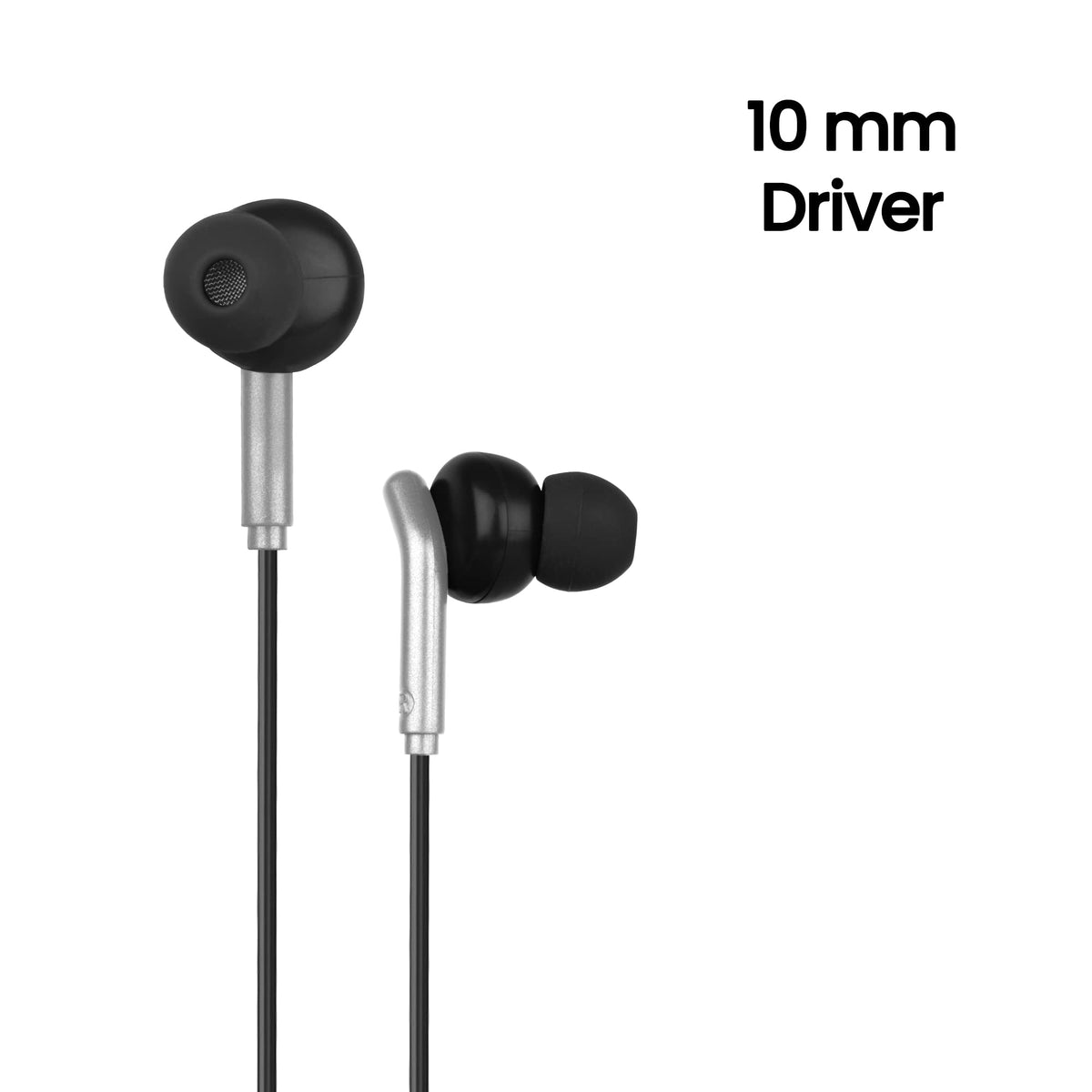 ZEBRONICS Bro 3.5Mm Wired in Ear Earphones, in-Line Mic, Deep Bass, 1.2M Strong and Long Lasting Cable, Light Weight, Compatible with Mobile | Tablet | Laptop (Blue)