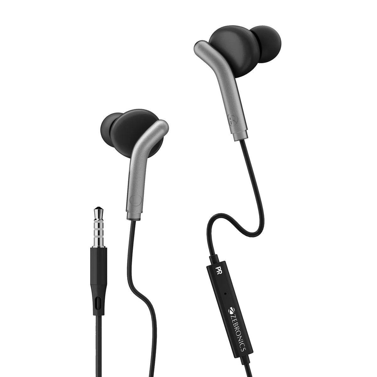 ZEBRONICS Bro 3.5Mm Wired in Ear Earphones, in-Line Mic, Deep Bass, 1.2M Strong and Long Lasting Cable, Light Weight, Compatible with Mobile | Tablet | Laptop (Blue)