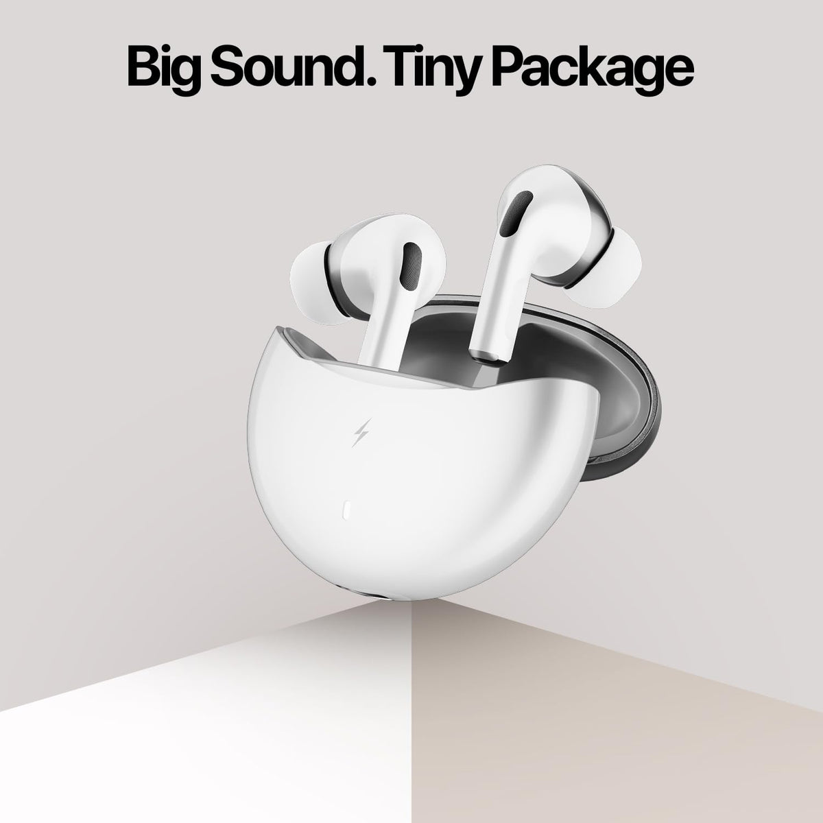 Fire-Boltt Aero TWS Earbuds Custom EQ, Wireless Bluetooth 5.4, Music & App Support, 50H Playtime, Fast Charging Case, 50ms Low Latency for Gaming, Touch Controls, IPX4 Waterproof, Clear Calls - Black