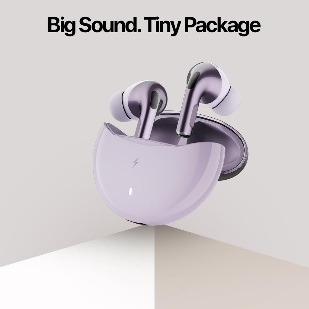Fire-Boltt Aero TWS Earbuds Custom EQ, Wireless Bluetooth 5.4, Music & App Support, 50H Playtime, Fast Charging Case, 50ms Low Latency for Gaming, Touch Controls, IPX4 Waterproof, Clear Calls - Black