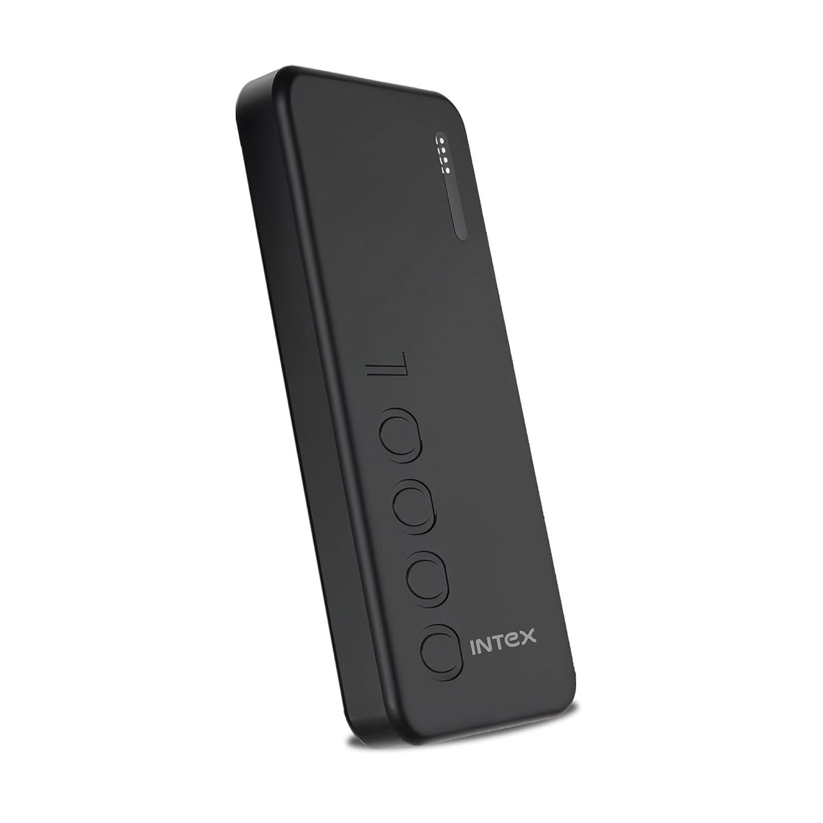 Intex PowerFlex 10K 10000mAh Power Bank with 12W, Dual USB Output, Type-C & Micro USB Input, LED Battery Indicators, Portable Charger for Smartphones & Tablets (Black)