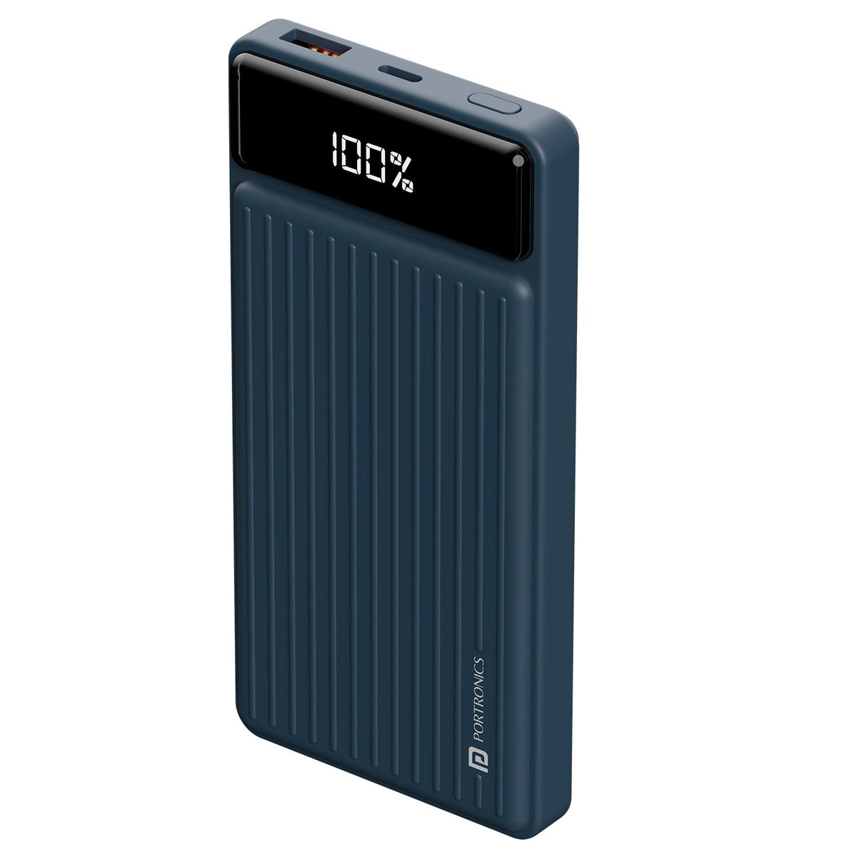 Portronics Luxcell B 10K 10000 mAh 22.5W Fast Charging Power Bank, Ultra Slim Power Bank with Mach USB-A Output, Type C PD Output, Type C Input, Wake Up Button(Green)