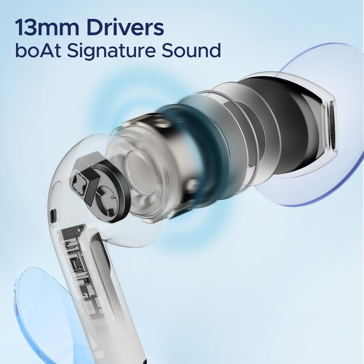 boAt Airdopes Joy, 35Hrs Battery, Fast Charge, IWP Tech, Low Latency, 2Mic ENx, Type-C Port, v5.3 Bluetooth Earbuds, TWS Ear Buds Wireless Earphones with mic(Dark Cyan)