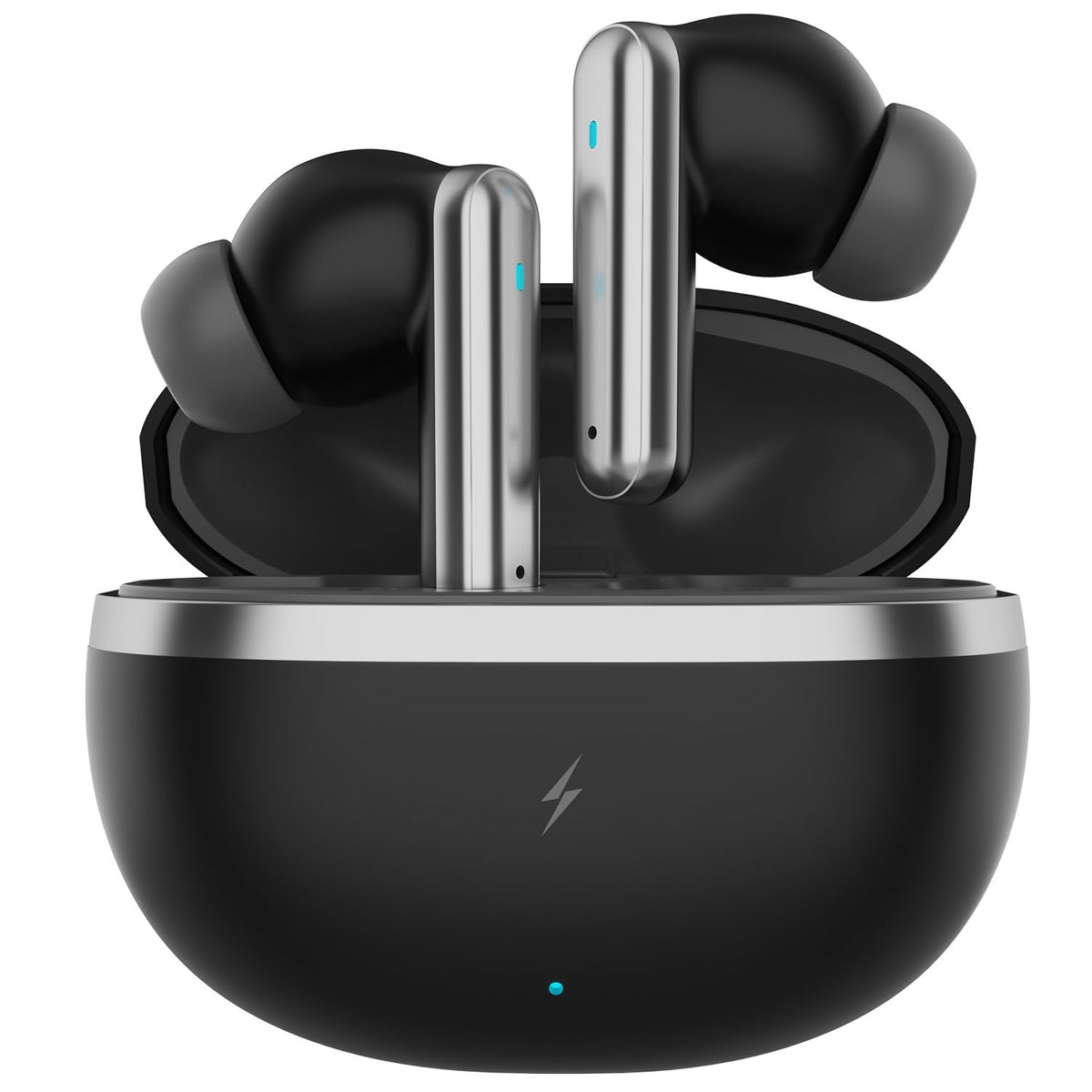 Fire-Boltt Aero TWS Earbuds Custom EQ, Wireless Bluetooth 5.4, Music & App Support, 50H Playtime, Fast Charging Case, 50ms Low Latency for Gaming, Touch Controls, IPX4 Waterproof, Clear Calls - Black