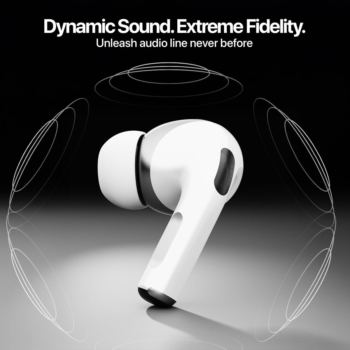 Fire-Boltt Aero TWS Earbuds Custom EQ, Wireless Bluetooth 5.4, Music & App Support, 50H Playtime, Fast Charging Case, 50ms Low Latency for Gaming, Touch Controls, IPX4 Waterproof, Clear Calls - Black