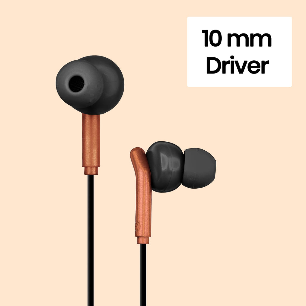 ZEBRONICS Bro 3.5Mm Wired in Ear Earphones, in-Line Mic, Deep Bass, 1.2M Strong and Long Lasting Cable, Light Weight, Compatible with Mobile | Tablet | Laptop (Blue)