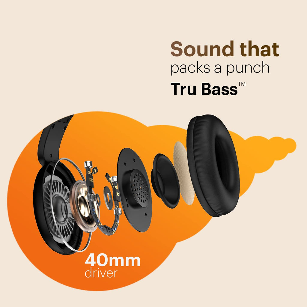 Noise Two Wireless On Ear Headphones with 50 Hours Playtime, Low Latency(up to 45ms), 4 Play Modes, Dual Pairing, BT v5.3 (Serene Blue)