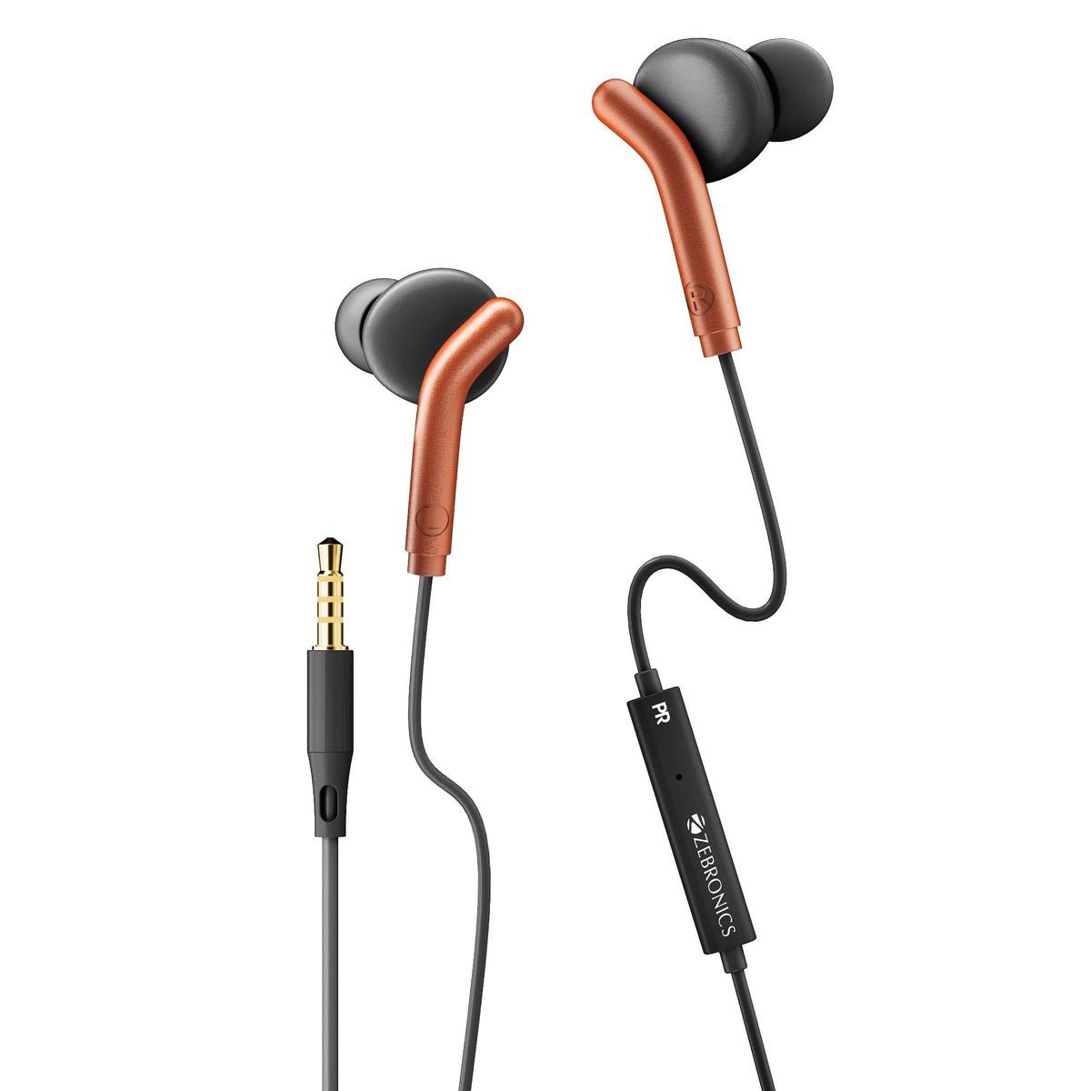 ZEBRONICS Bro 3.5Mm Wired in Ear Earphones, in-Line Mic, Deep Bass, 1.2M Strong and Long Lasting Cable, Light Weight, Compatible with Mobile | Tablet | Laptop (Blue)