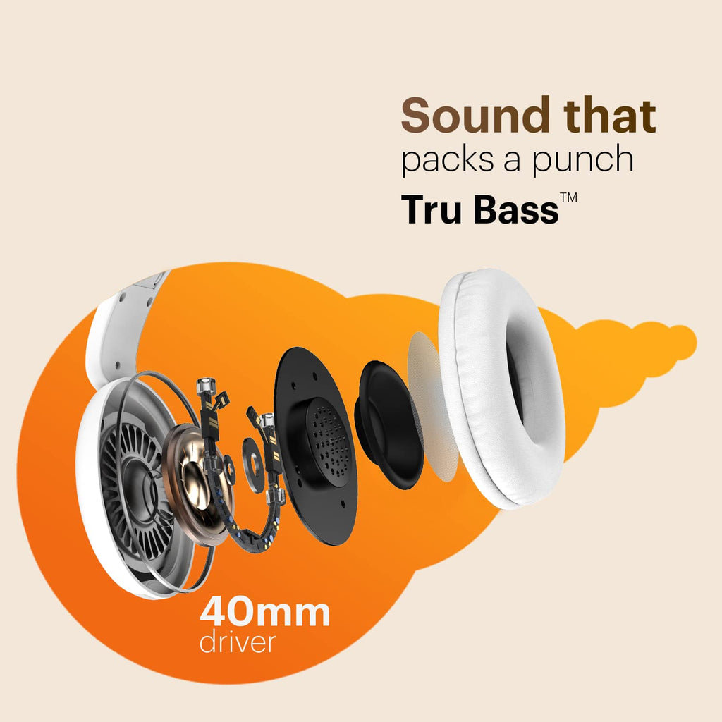 Noise Two Wireless On Ear Headphones with 50 Hours Playtime, Low Latency(up to 45ms), 4 Play Modes, Dual Pairing, BT v5.3 (Serene Blue)