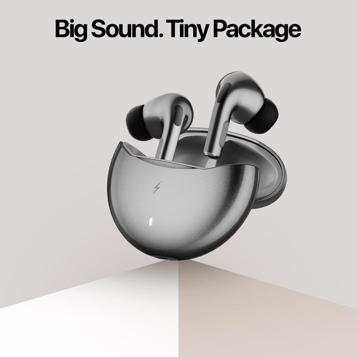 Fire-Boltt Aero TWS Earbuds Custom EQ, Wireless Bluetooth 5.4, Music & App Support, 50H Playtime, Fast Charging Case, 50ms Low Latency for Gaming, Touch Controls, IPX4 Waterproof, Clear Calls - Black