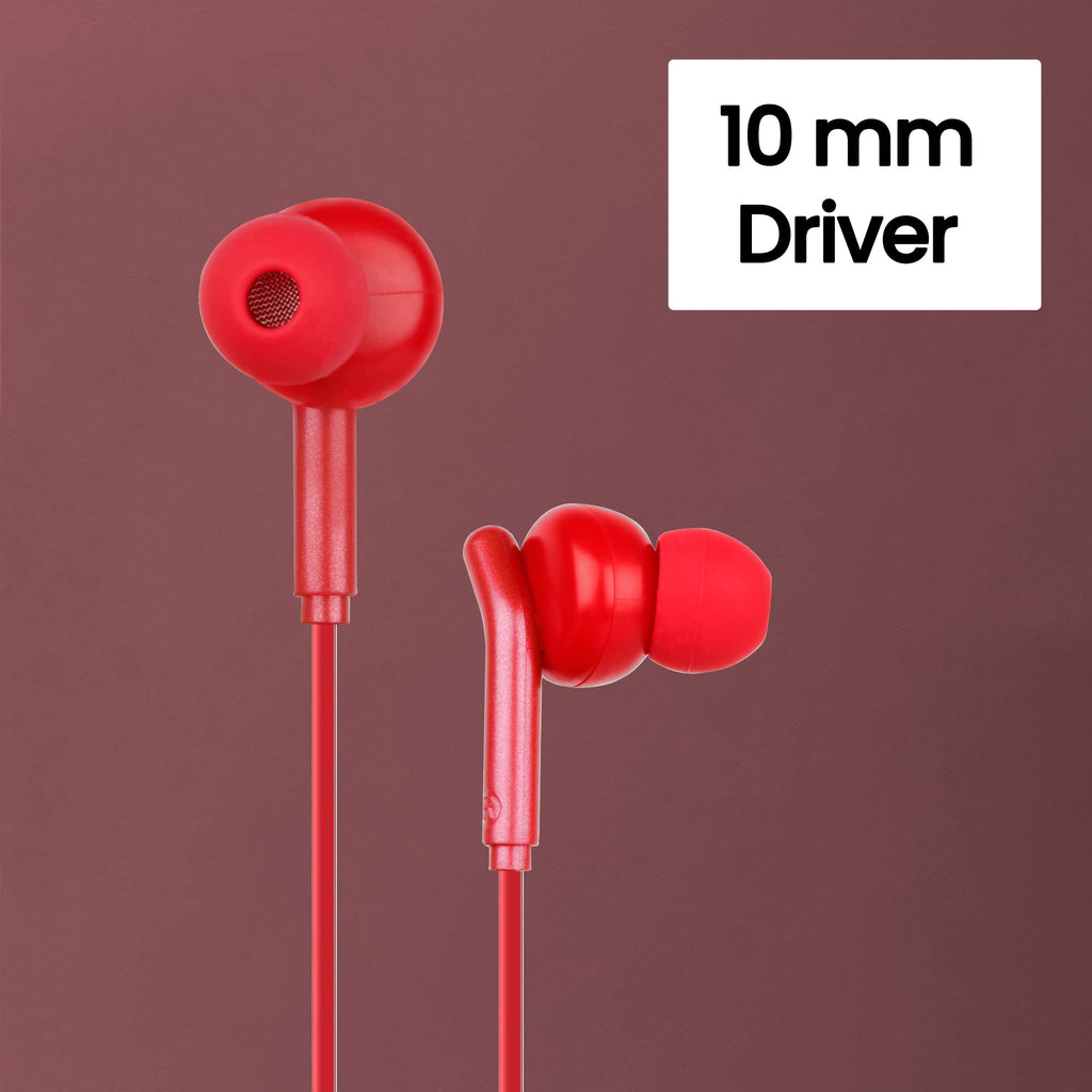 ZEBRONICS Bro 3.5Mm Wired in Ear Earphones, in-Line Mic, Deep Bass, 1.2M Strong and Long Lasting Cable, Light Weight, Compatible with Mobile | Tablet | Laptop (Blue)