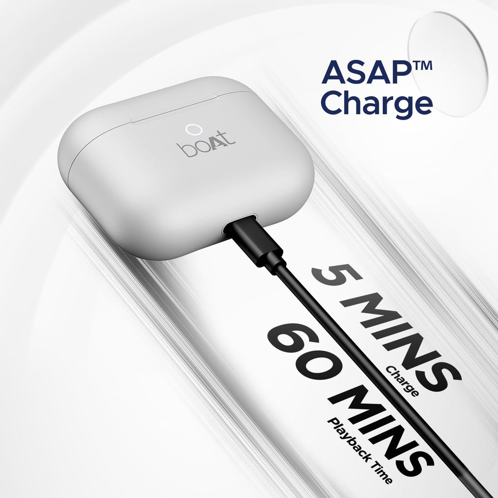 boAt Airdopes Joy, 35Hrs Battery, Fast Charge, IWP Tech, Low Latency, 2Mic ENx, Type-C Port, v5.3 Bluetooth Earbuds, TWS Ear Buds Wireless Earphones with mic(Dark Cyan)