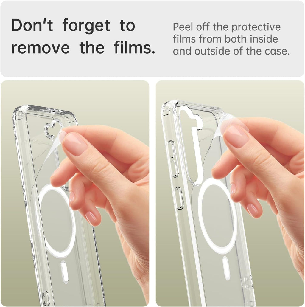 Clear Case for Samsung Galaxy S22 5G Compatible with Magnetic Charging- Premium Transparent Protective Cover with Enhanced Durability - Sleek and Slim Design (Black)