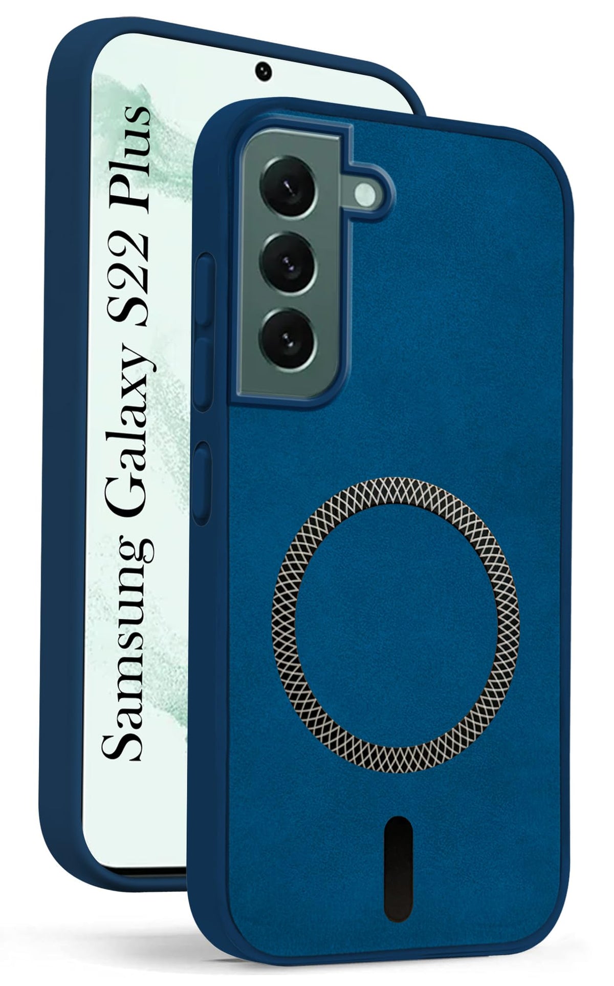 Jkobi Leather Finish Back Cover Case for Samsung Galaxy S22 Plus 5G (MagSafe Compatible Wireless Charging | Soft Touch | Camera Bump Protection)